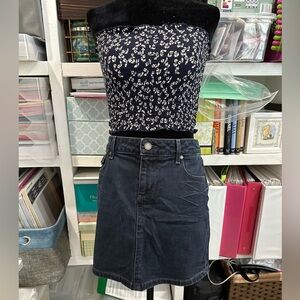 PAIGE Blue Mini A-line Skirt Casual